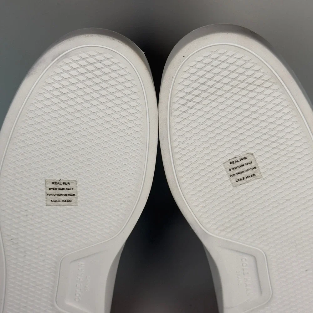 Cole Haan GrandPro Rally Court Womens 9 Dress Sneaker White Jaguar Low Lace Shoe